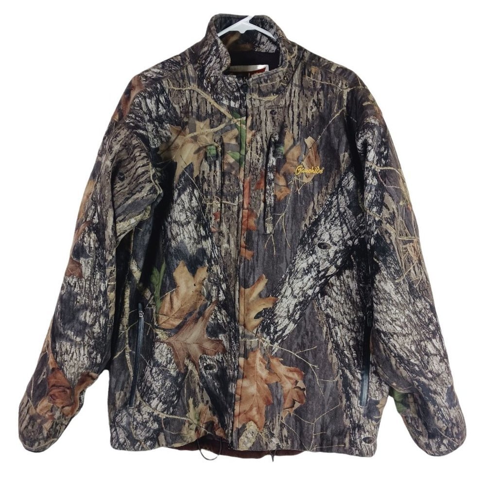 Gamehide Camo Waterproof Vented Back Soft Shell Jacket Men's Large Boxy Gorpcore